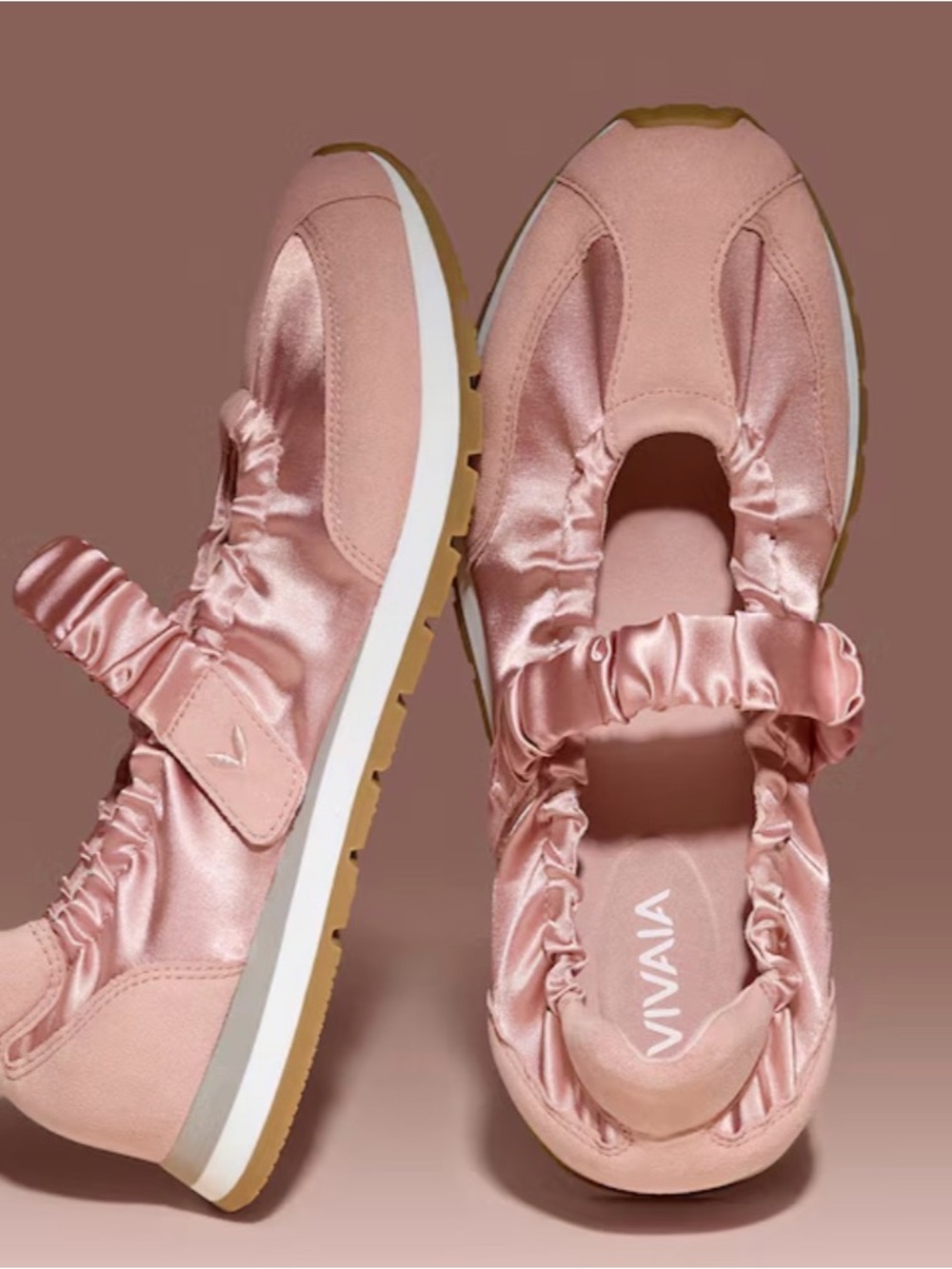 Women’s Vivaia Ayla Round Toe Satin Mary Jane’s - Peach Blush